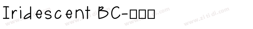 Iridescent BC字体转换